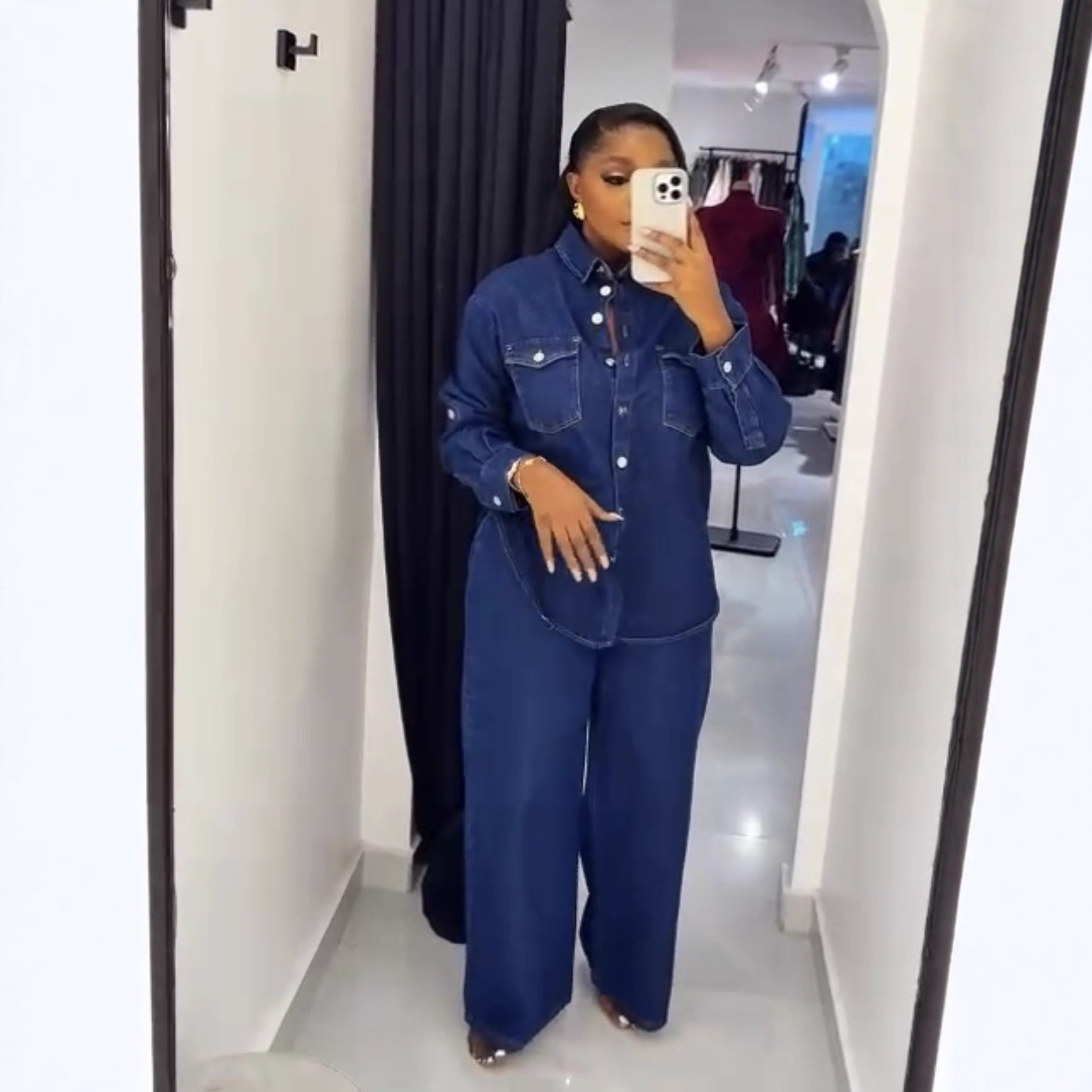 Street Fashion Jeans Women - Kot 2 Parça Takımlar Kadın Denim