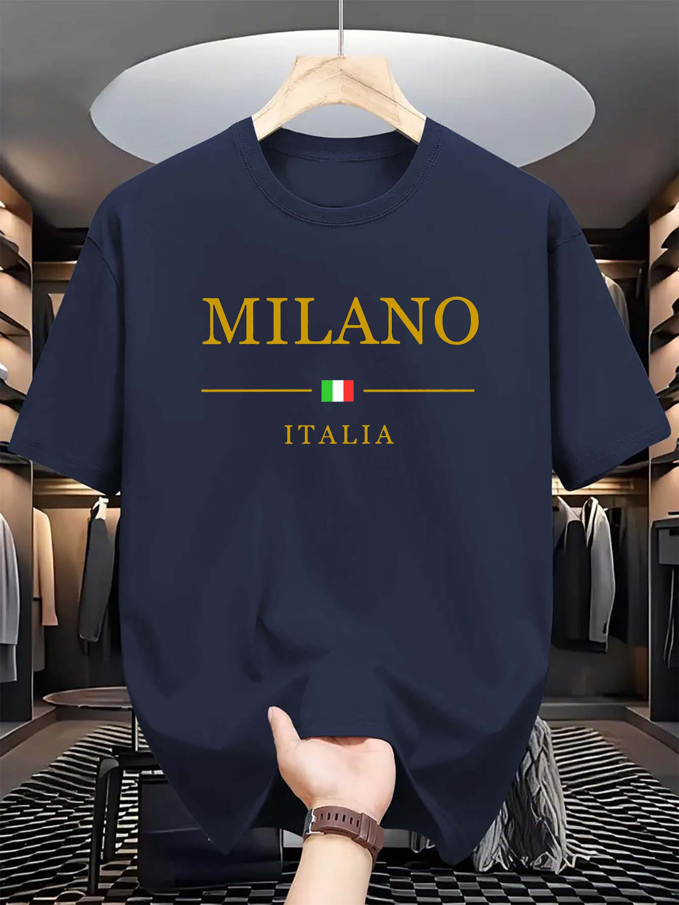 Street Fashion In Milan - İtalyan Milan Baskı Erkek Kadın Saf