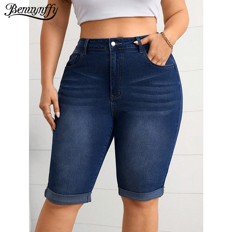 Street Fashion Jeans Women - Benuynffy Artı Boyutu Vintage Orta Belli