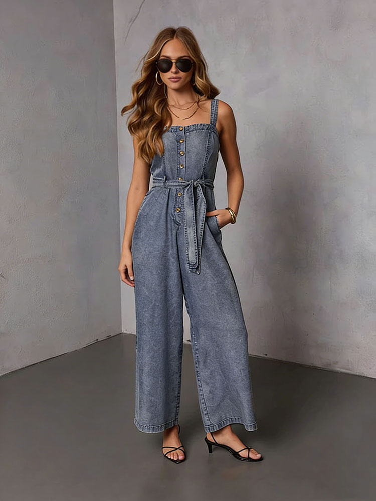 Street Fashion Jeans Women - Yazlık Vintage Kadın Denim Tulumları 2026