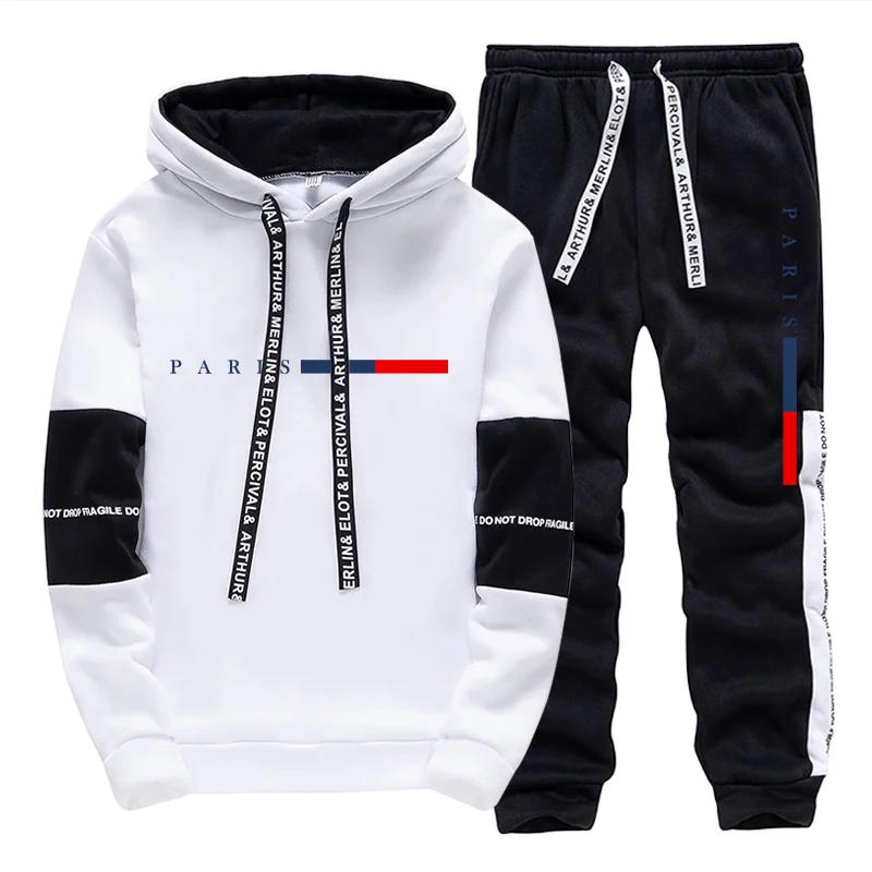 Street Fashion Us - Erkek Takımı/Hoodie/Pantolon Paris Modası Sonbahar Kış
