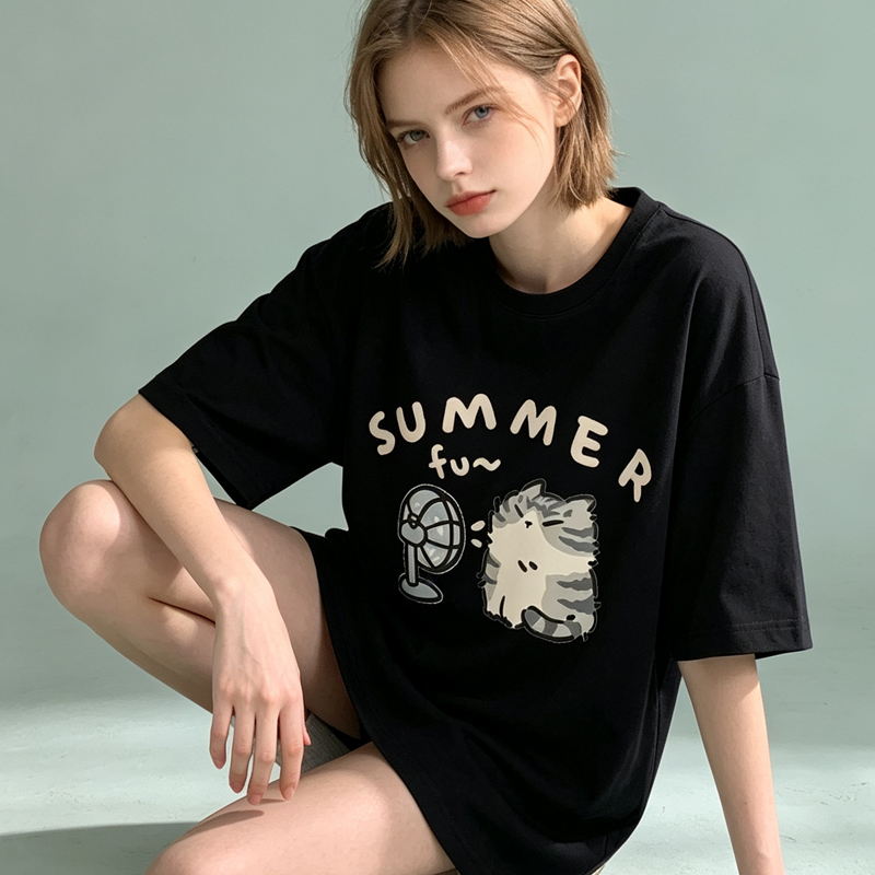 Kadınlar için Kore tişörtü, ba - Fashion Street Cat incelemesi ve fiyatı