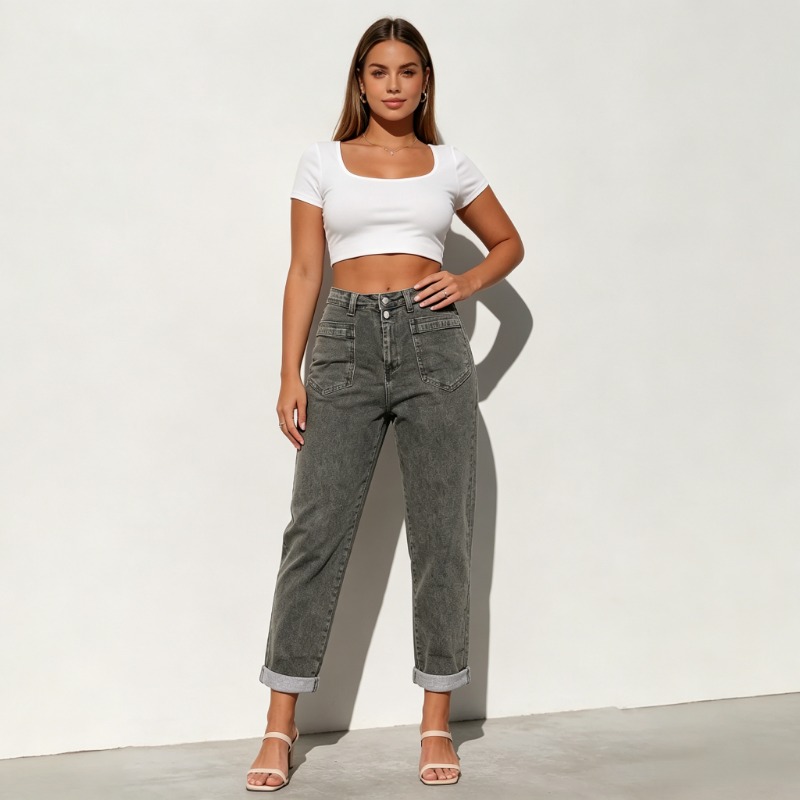 Kadın Büyük Beden Amerikan Hig - Street Fashion Jeans Women incelemesi ve fiyatı