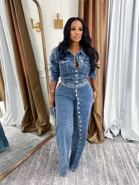 Kot Takım Elbise Kadın Denim 2 - Street Fashion Jeans Women incelemesi ve fiyatı