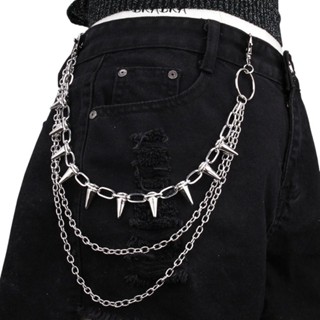 Unisex Hip Hop Punk Rock Metal - Street Fashion Jeans Women incelemesi ve fiyatı