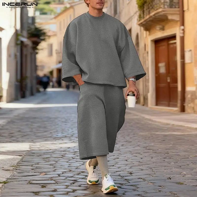 INCERUN Erkekler Setleri Düz R - Street Fashion For Man incelemesi ve fiyatı