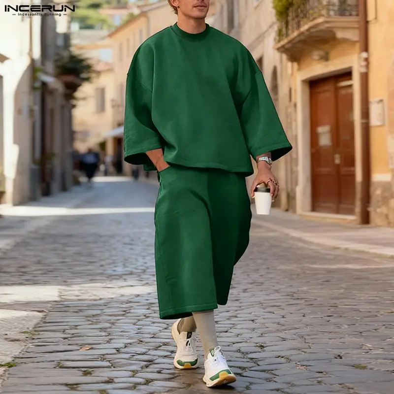 INCERUN Erkekler Setleri Düz R - Street Fashion For Man incelemesi ve fiyatı