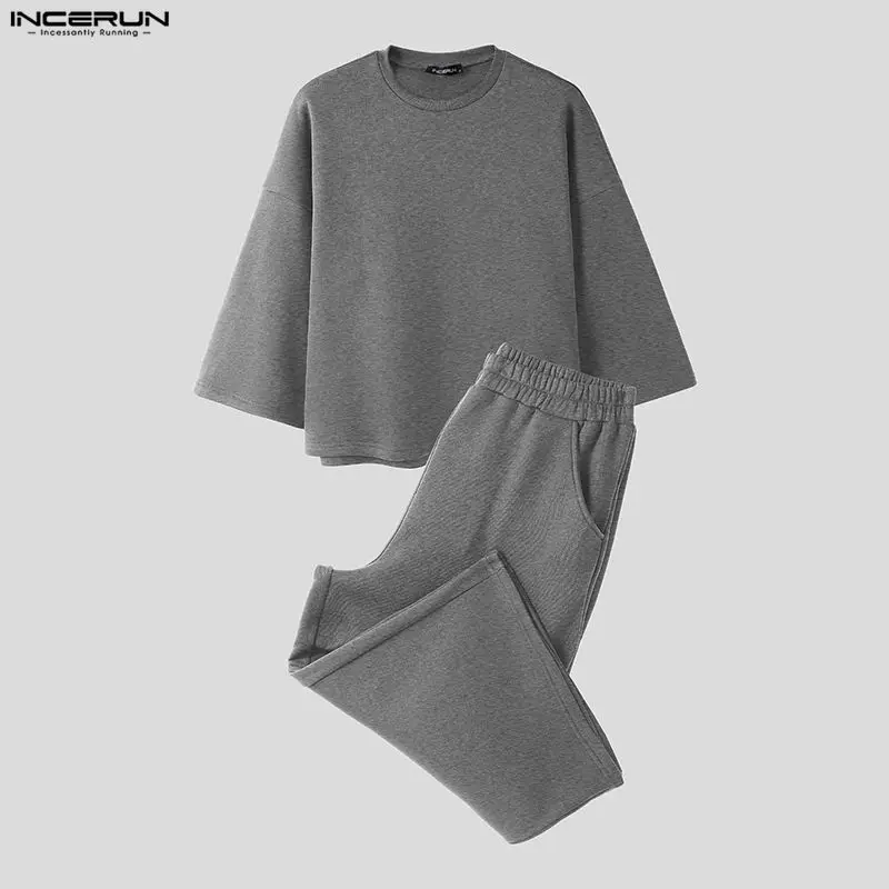 INCERUN Erkekler Setleri Düz R - Street Fashion For Man incelemesi ve fiyatı