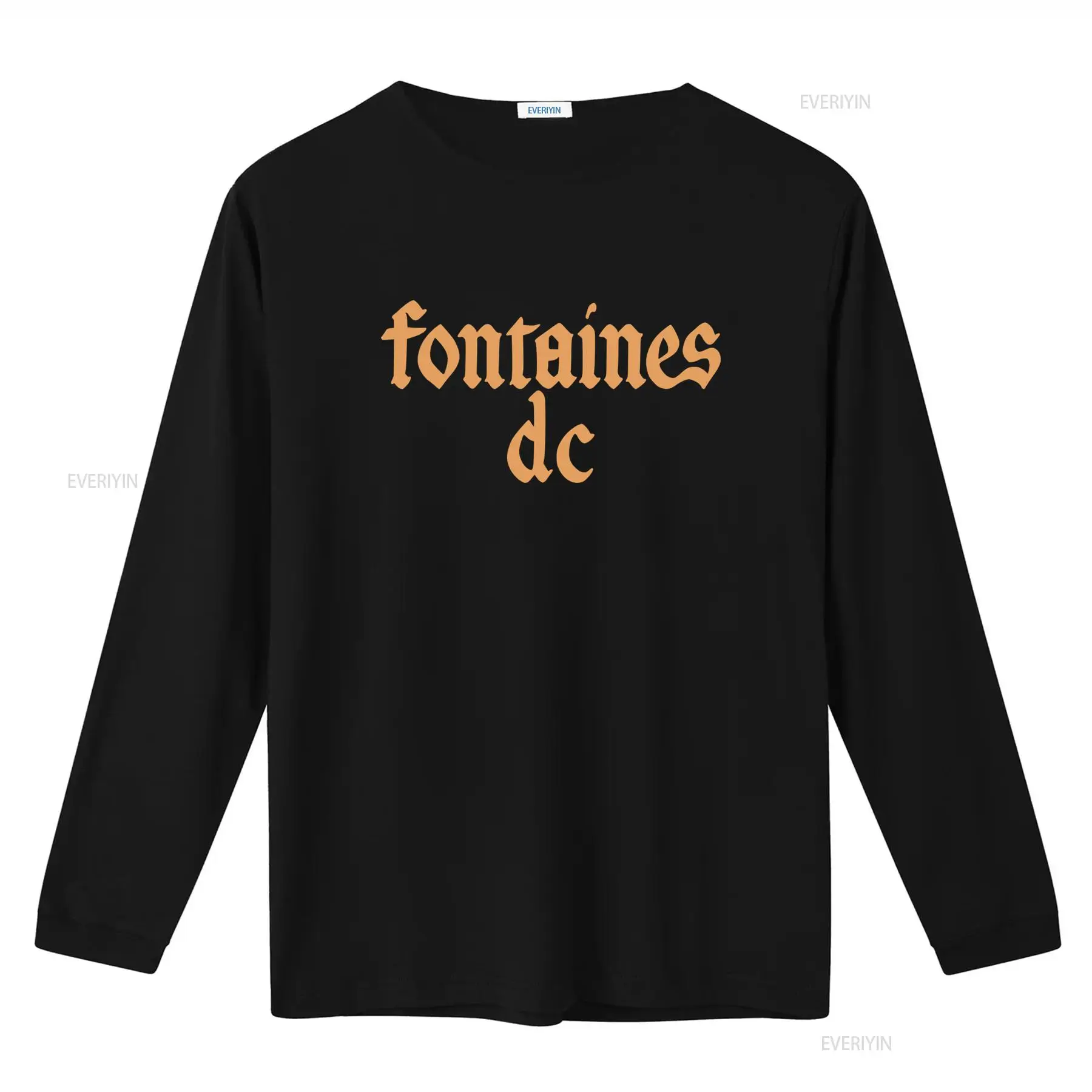 Fontaines D C 'Gotik Logo' Siy - Street Fashion News incelemesi ve fiyatı