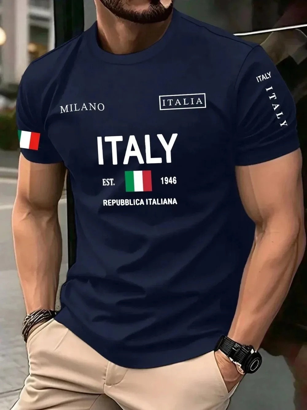 3D Baskı Avrupa Amerika Moda T - Street Fashion In Milan incelemesi ve fiyatı