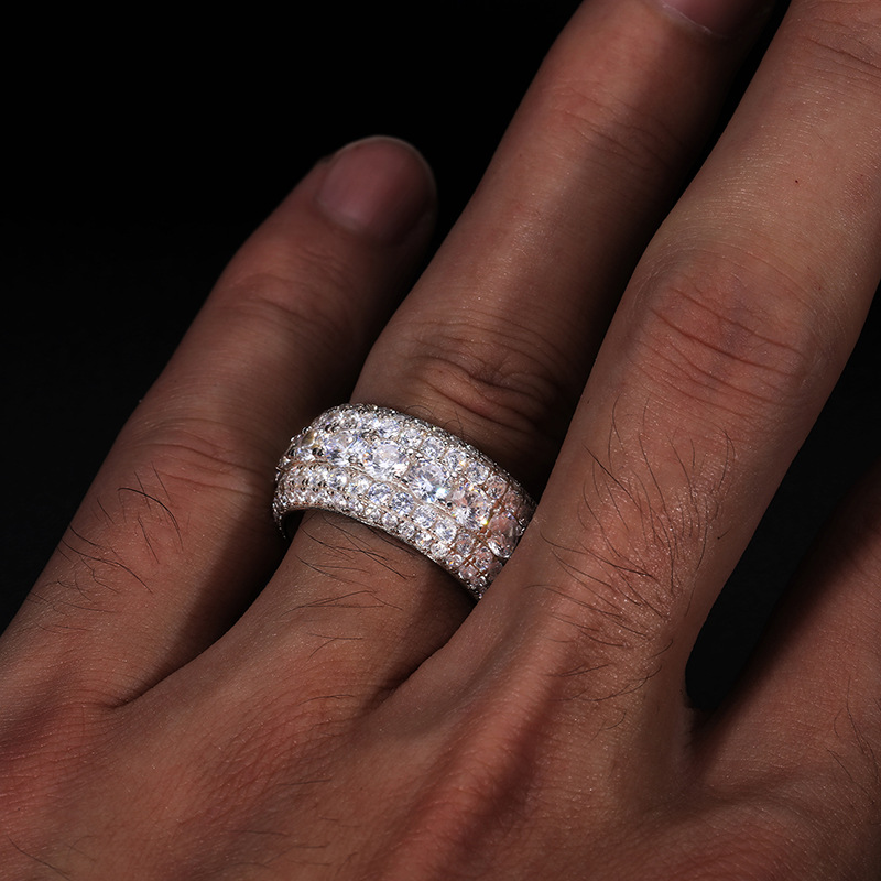 S925 Ayar Gümüş Moissanite Taş - Street Fashion Rings incelemesi ve fiyatı