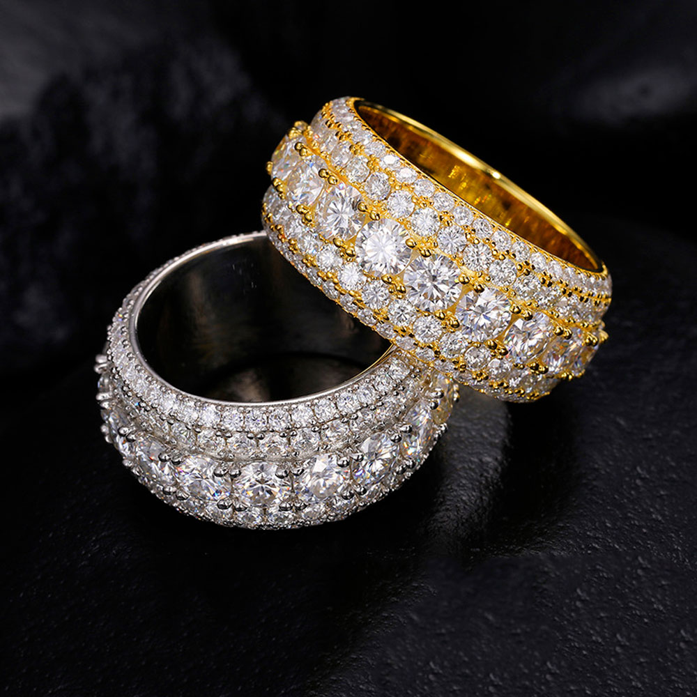 S925 Ayar Gümüş Moissanite Taş - Street Fashion Rings incelemesi ve fiyatı