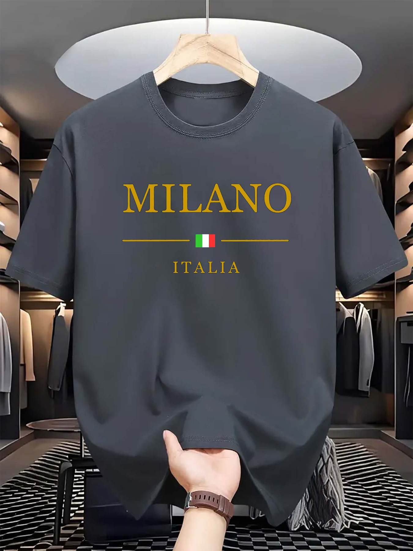 Erkek yazlık 3 boyutlu baskılı - Street Fashion In Milan incelemesi ve fiyatı