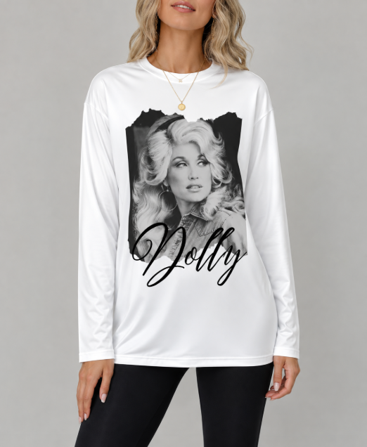 Dolly Parton Uzun Kollu Tişört - Street Fashion Us incelemesi ve fiyatı