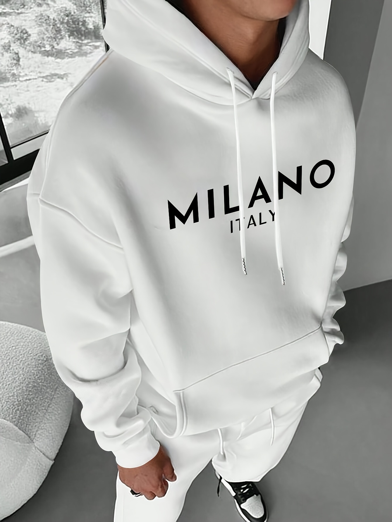 Milan Letter Erkek Kadın Kapüş - Street Fashion In Milan incelemesi ve fiyatı