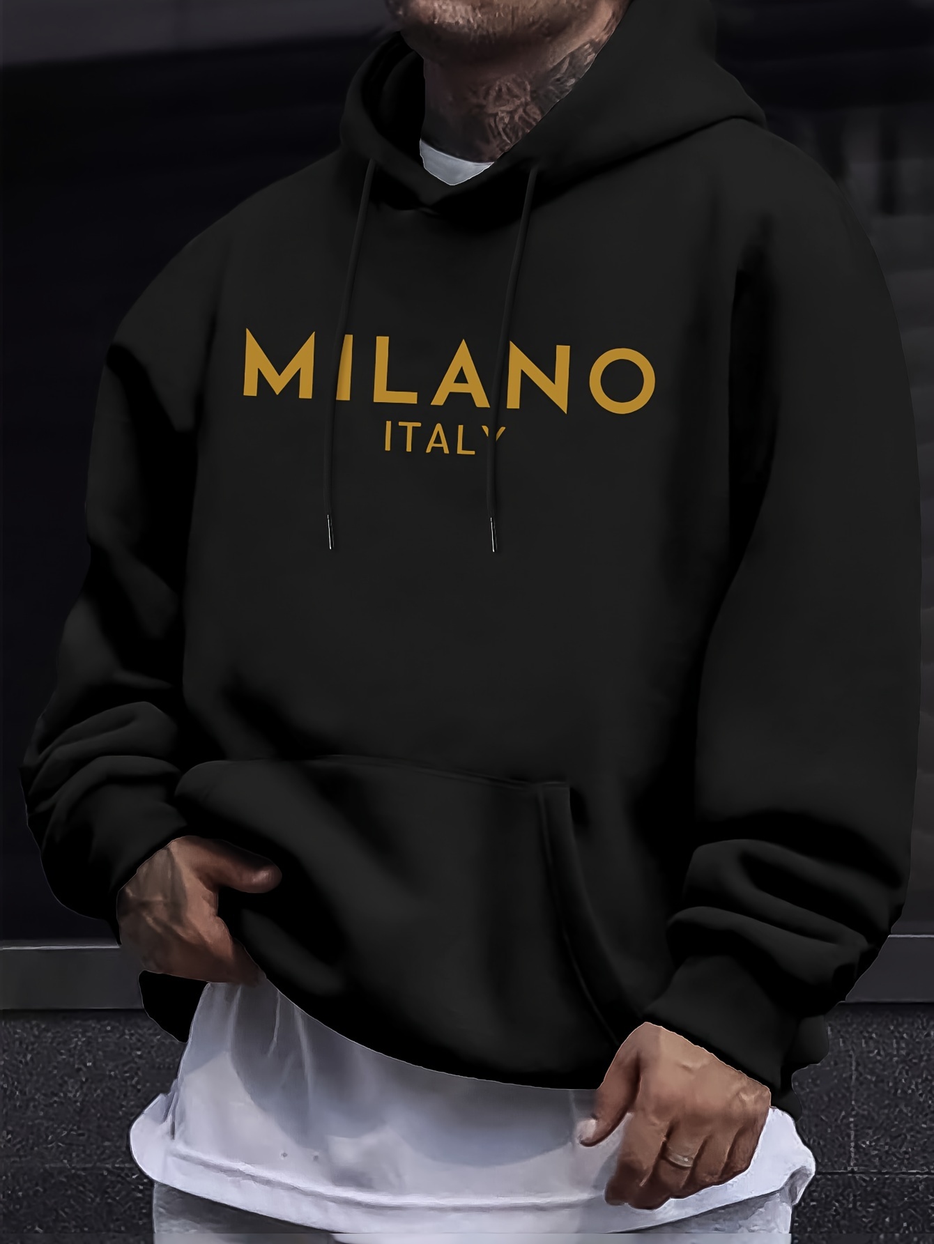 Milan Letter Erkek Kadın Kapüş - Street Fashion In Milan incelemesi ve fiyatı