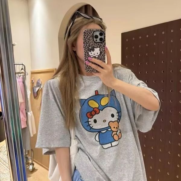 Kısa Kollu Hello Kitty Baskılı - Street Fashion Us incelemesi ve fiyatı