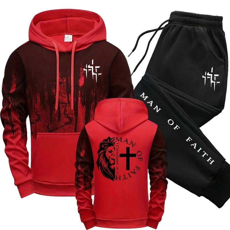 Man of Faith Desenli Erkek Tak - Street Fashion Art incelemesi ve fiyatı