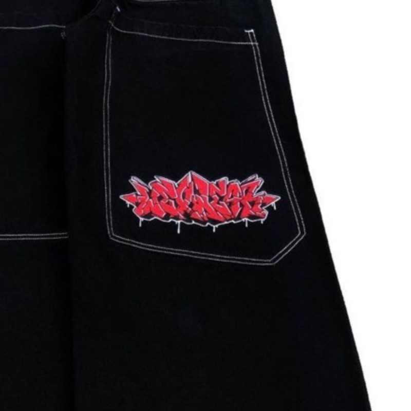 Amerikan Moda Hip Hop Büyük Bo - Street Fashion Jeans Women incelemesi ve fiyatı